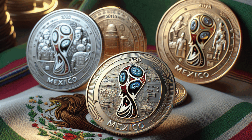 Así serán las monedas conmemorativas del Mundial de Futbol 2026 que se celebrará en México