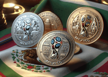 Así serán las monedas conmemorativas del Mundial de Futbol 2026 que se celebrará en México