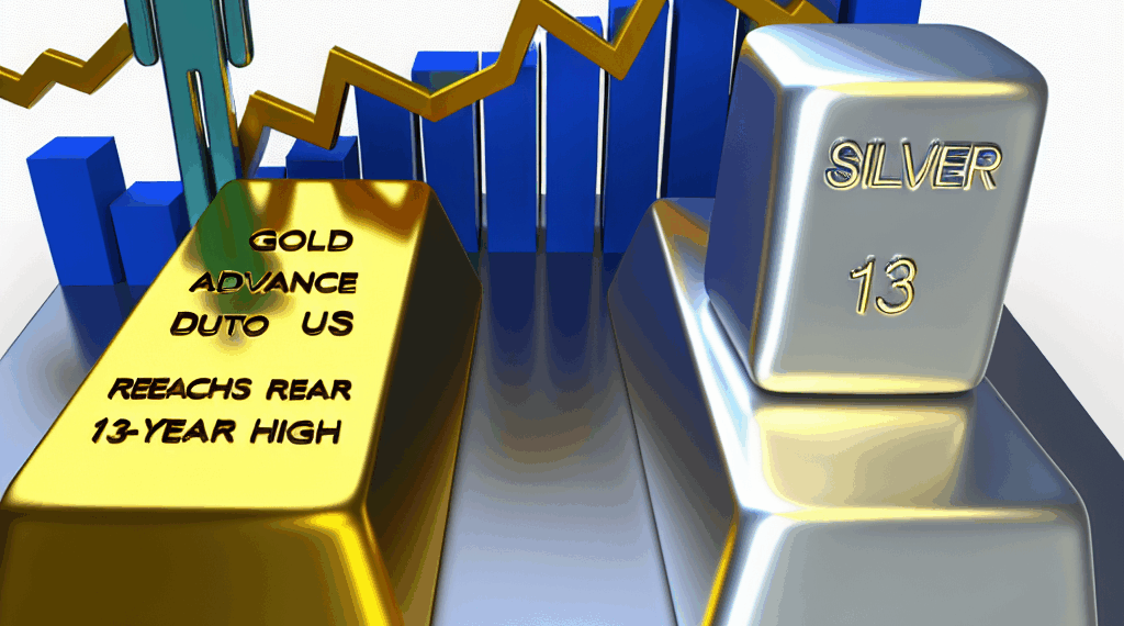 El oro sube mientras mercado espera datos en EU; la plata toca pico de 13 años
