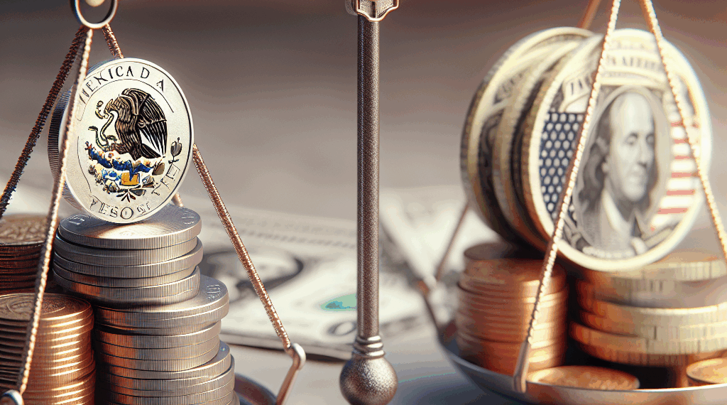 Peso mexicano cae levemente ante el dólar; mercado espera dato de inflación de EU