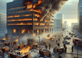 Escalan protestas de maestros; queman oficinas en CDMX