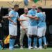 Rodri y Haaland entran al campo ante la mirada de Guardiola y Cherki sale, este miércoles ante el Wydad