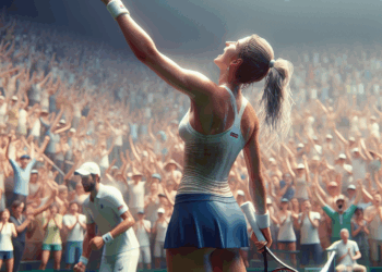 Así celebró Sabalenka su pase a las semifinales de Roland Garros con dedicatoria a Djokovic. Foto: Gettyimages