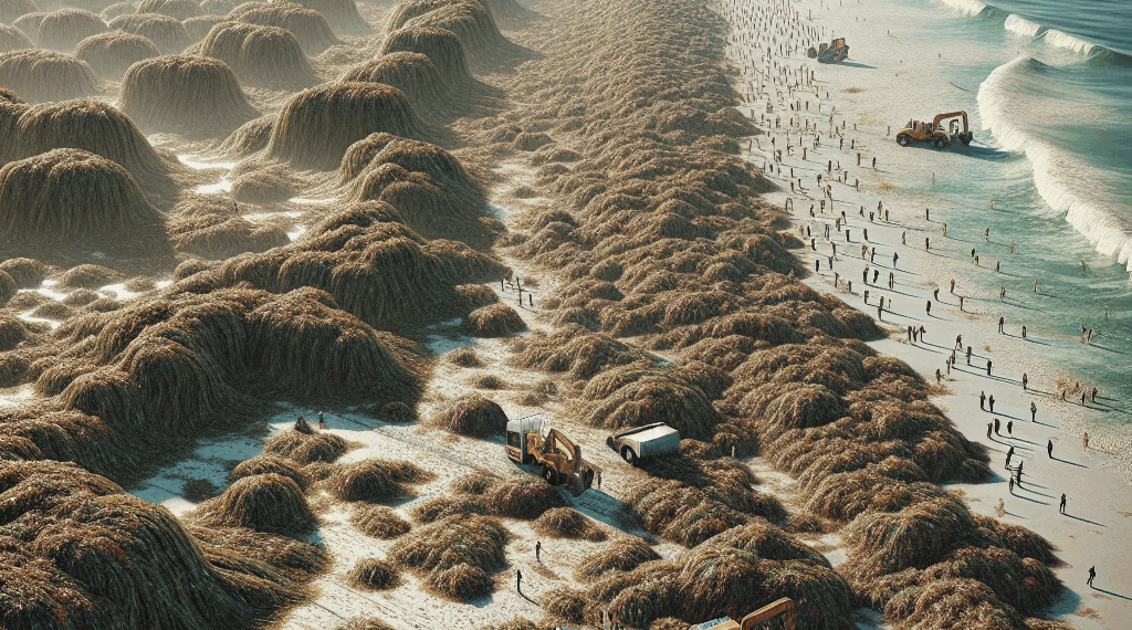 Sargazo alcanza condición sin precedentes; limpiar 1 km puede costar 1 millón de dólares