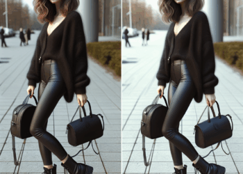 Selena Gomez luce leggings con botas negras en tendencia del 2025