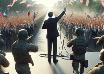 Donald Trump disfruta desfile militar, mientras cientos de miles se manifiestan en su contra