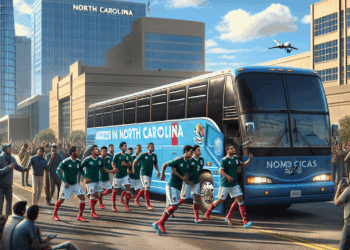 Selección Mexicana llega a Carolina del Norte sin aficionados
