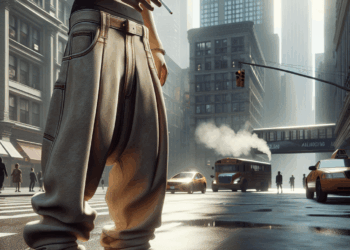 Cómo llevar pantalones baggy de rayas y cintura elástica que reemplazan a los jeans esta temporada