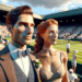 Andrew Garfield y Monica Barbaro en Wimbledon combinan sus looks con vestido blanco y camisa blanca