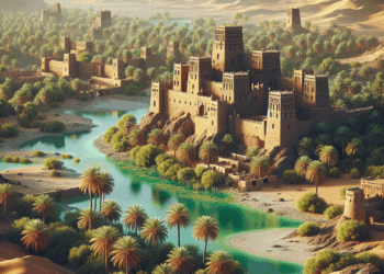 identifican una serie de antiguos oasis amurallados e interconectados en la península arábiga