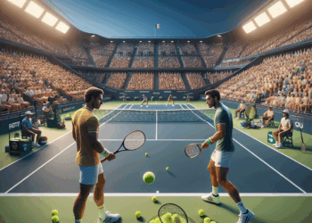 Así fue el espectáculo entre Medvedev y Moutet en Washington. Foto: Getty