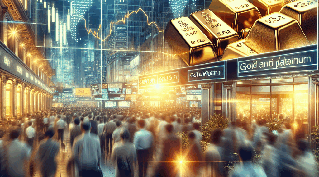 Precio del oro sube y el platino toca máximo de más de una década