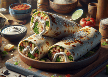 Burritos de rajas con crema estilo norteños para el fin de quincena