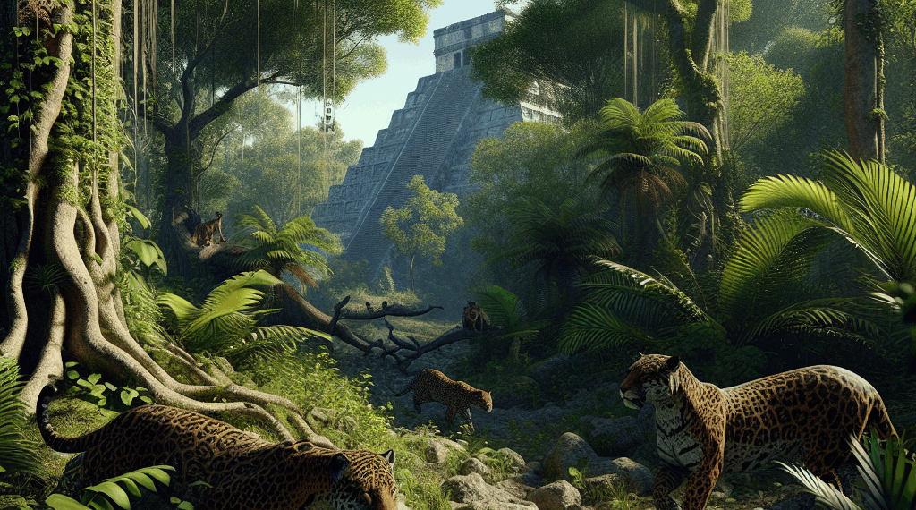 Cámara trampa capta jaguares cerca de Chichen Itzá