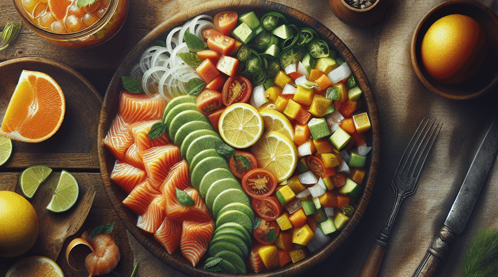 Ceviche de Salmón para una cena veraniega perfecta