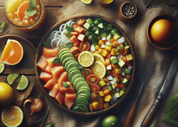 Ceviche de Salmón para una cena veraniega perfecta