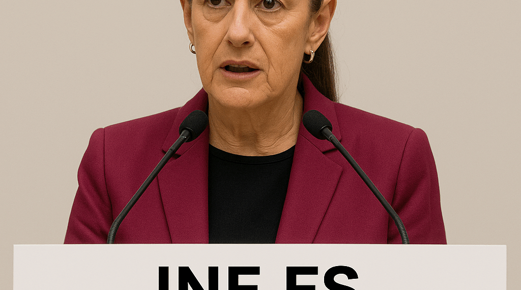 Sheinbaum cuestiona al INE por sanciones.