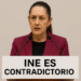 Sheinbaum cuestiona al INE por sanciones.