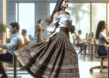 Cómo llevar vestidos largos tipo camisón de abuela a la oficina en verano 2025