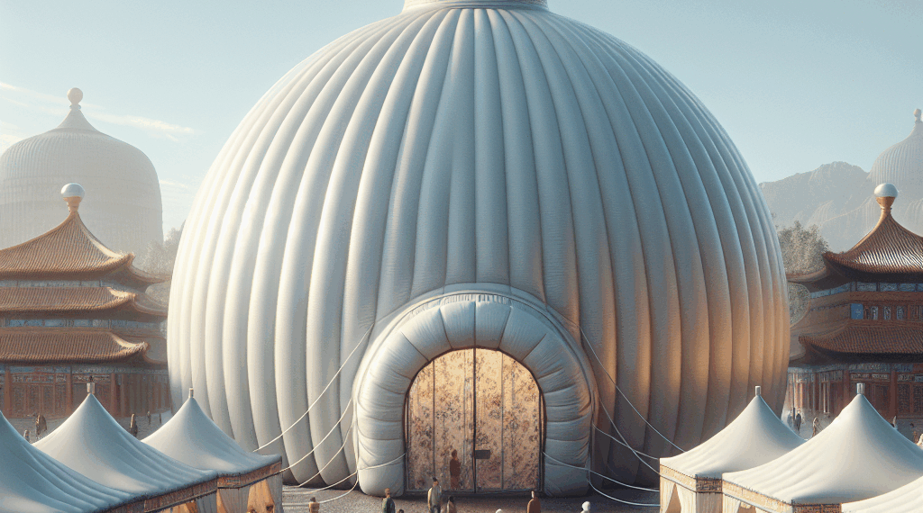 Una obra enfrente de casa es un sinvivir para todo el mundo. China tiene una solución: cúpulas inflables