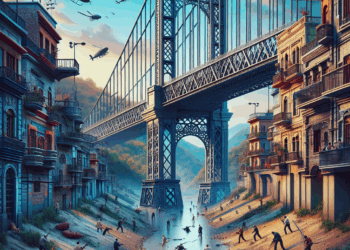 Narcomanta en puente de Morelia