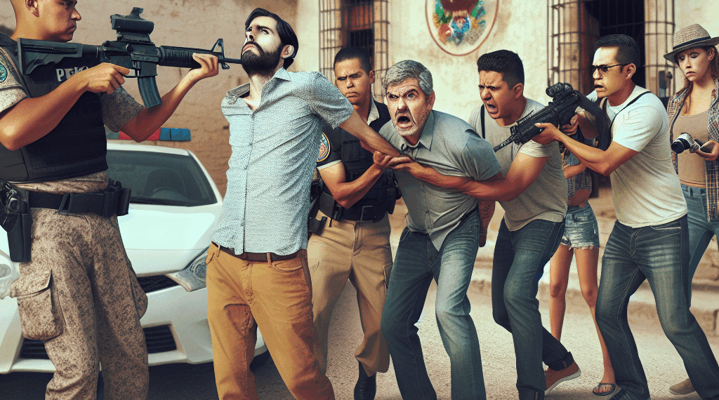 Policía Morelia Agarra A Vato En El Teatro Matamoros Por Andar Diciendo Disparates A Turistas