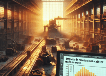 Empleo manufacturero hila 27 meses a la baja en mayo