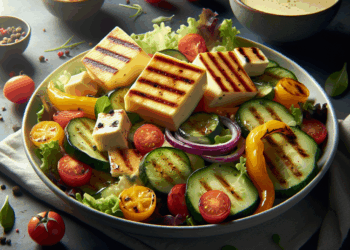 Cómo hacer una ensalada con queso panela asado y caramelizado fácil y deliciosa, con la receta de La Teresa Cocinera