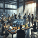 un coworking y bombo en redes