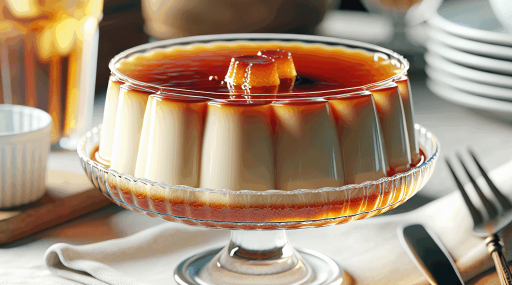 Flan Casero De Chocolate Blanco