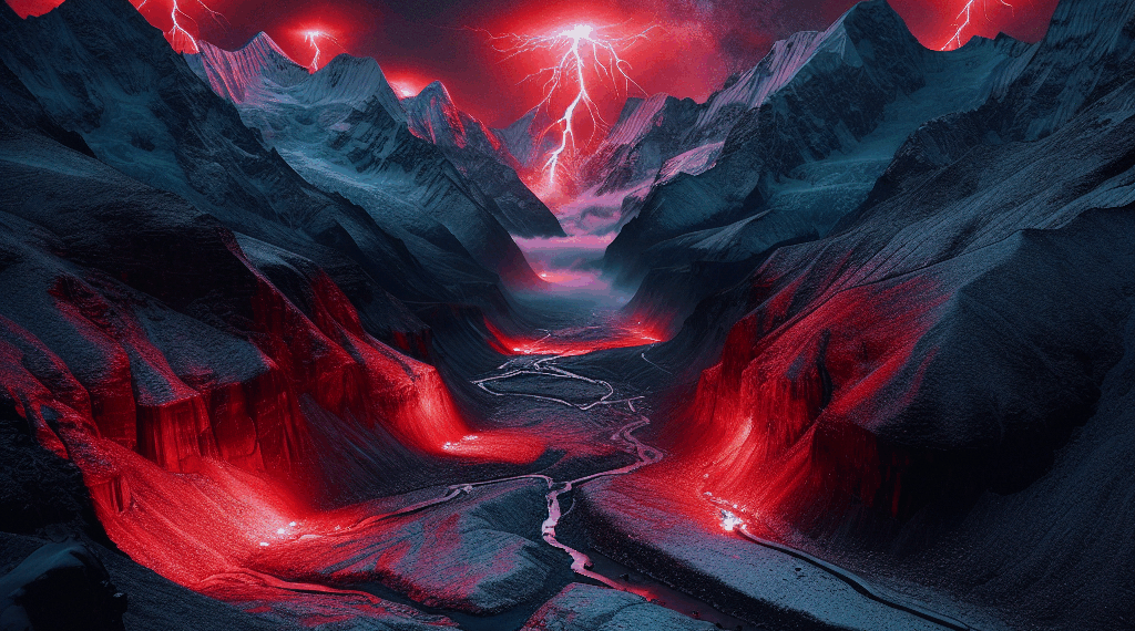 Fotógrafos chinos consiguen captar relámpagos rojos en el Himalaya