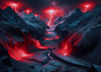 Fotógrafos chinos consiguen captar relámpagos rojos en el Himalaya