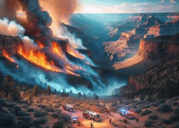 Incendio en el Gran Cañón obliga a evacuaciones y alerta a visitantes