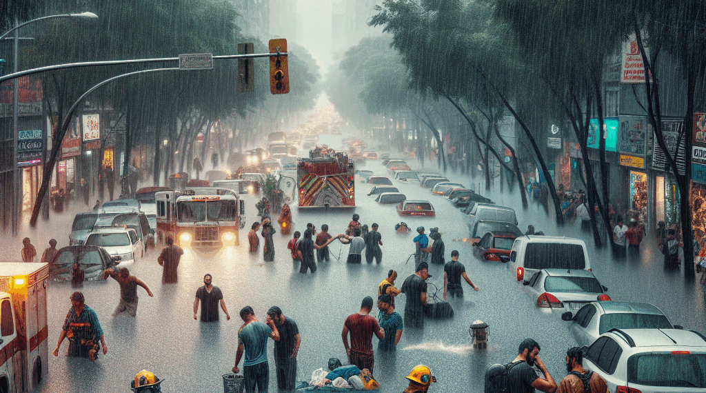 Lluvias intensas provocan encharcamientos e inundaciones en varias alcaldías de la CDMX este sábado