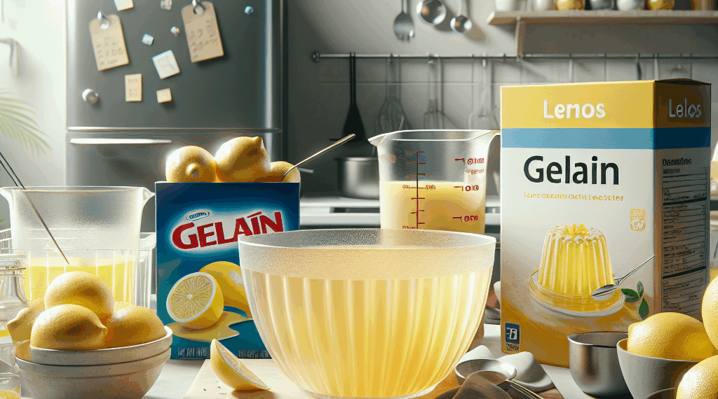 Gelatina mosaico de limón cremosa con 2 ingredientes y para preparar en 15 minutos