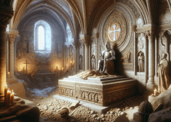 Descubren bajo una heladería de Gdansk la tumba de un caballero medieval con armadura tallada y un origen aún sin resolver