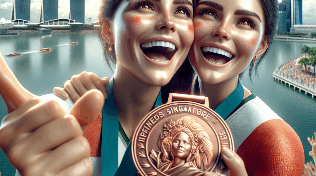 Sorprenden hermanas mexicanas en Singapur y ganan Bronce