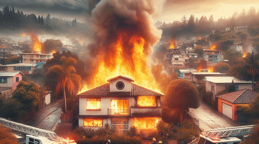 #Morelia Casa Se Incendia En El Fraccionamiento Camponubes - Changoonga.com