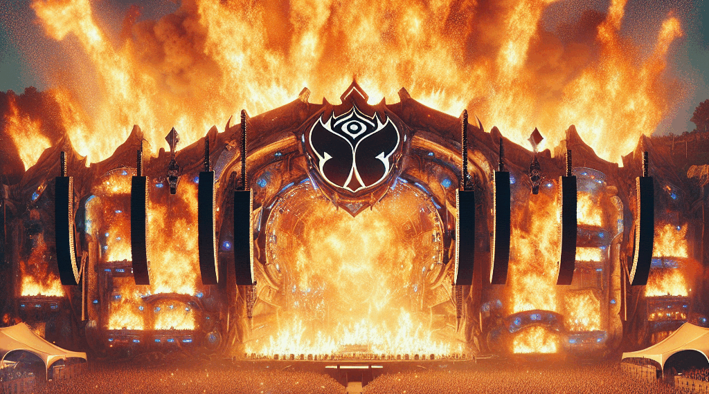 Vídeo. Un incendio destruye el escenario del festival belga Tomorrowland