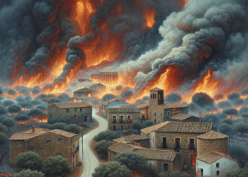 Un gran incendio en Méntrida confina a los vecinos y corta carreteras en Madrid