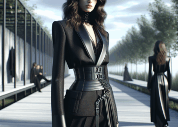 Jenna Ortega con vestido negro de Givenchy