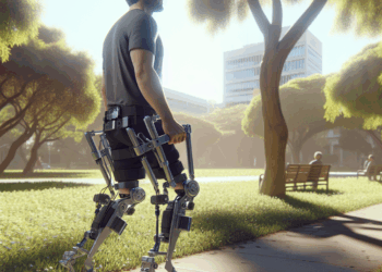 Jorge vuelve a caminar gracias a un exoesqueleto pediátrico