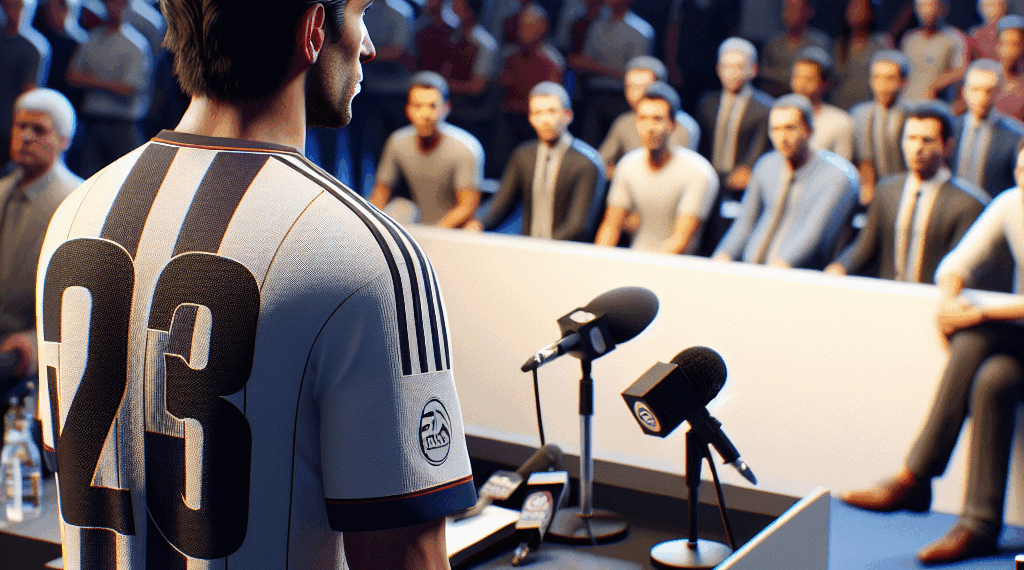 Niko Kovac, técnico del Borussia Dortmund, con la playera de Monterrey en conferencia. FOTO: Captura de video