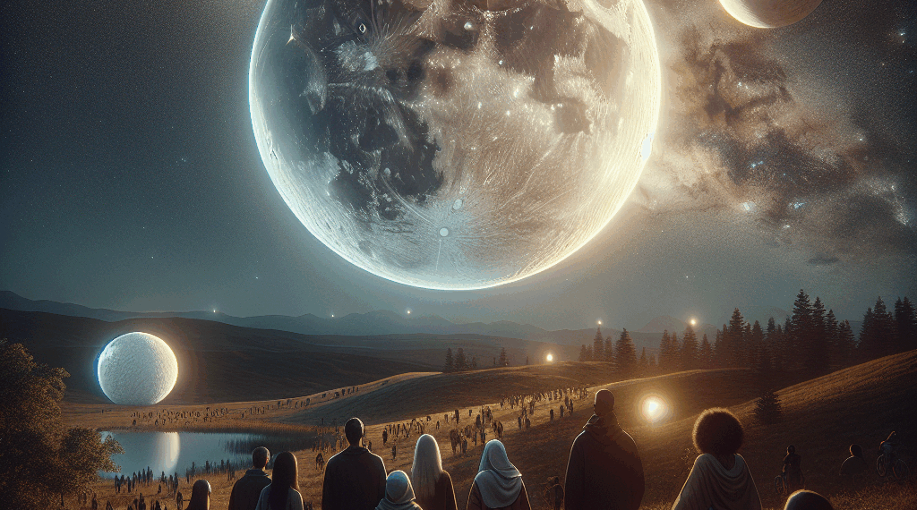 La superluna azul de sangre, vista durante el eclipse en un templo de Bangkok, Tailandia.