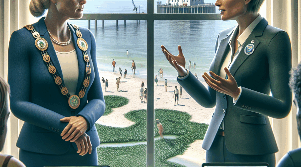 Mara Lezama y Alicia Bárcena recorren y supervisan estrategia integral contra el sargazo a bordo del buque “Natans”