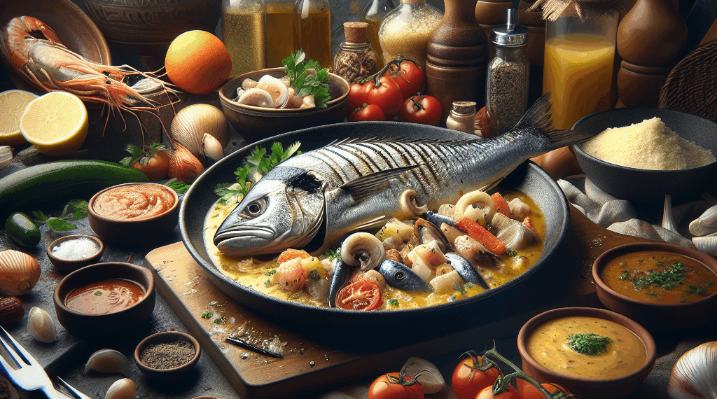 Lomos de Merluza a la Marinera con salsa de marisco