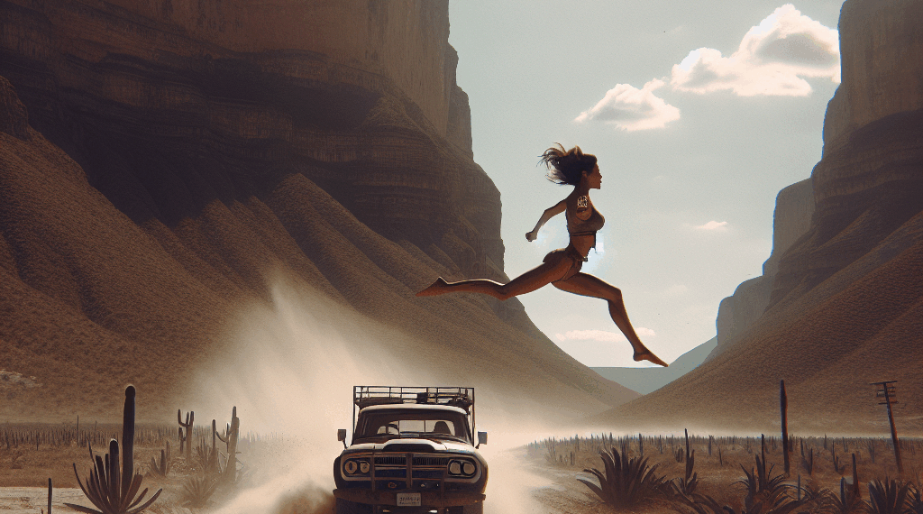 Mujer se lanza al cofre de un auto en movimiento en Tamaulipas