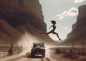 Mujer se lanza al cofre de un auto en movimiento en Tamaulipas