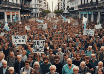 Miles de personas protestan en Argentina por recortes en sistema de salud pública