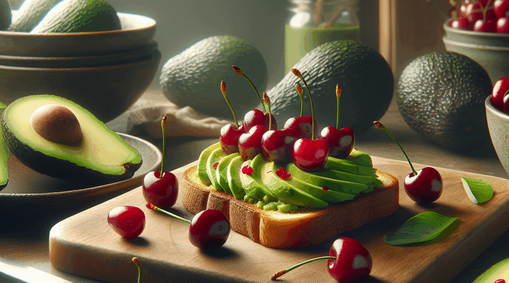 Cómo preparar un toast de aguacate y cerezas lleno de sabor y nutrientes